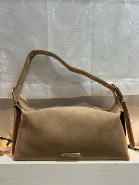 Madden Girl Tan Suede  Festival Shoulder Bag